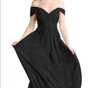 NWT Azazie Black Kaitlynn Dress A8